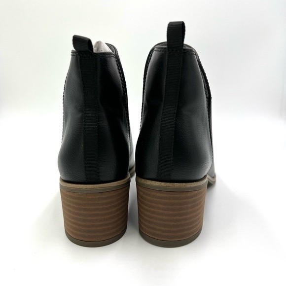 Dr. Scholl's Women's Teammate Black Vegan Leather Ankle Boots Booties 8 NEW - Picture 8 of 14